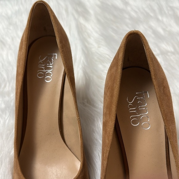 Franco Sarto Palma Women shoes Tan Suede Classic Pumps Size 10M - Picture 3 of 8